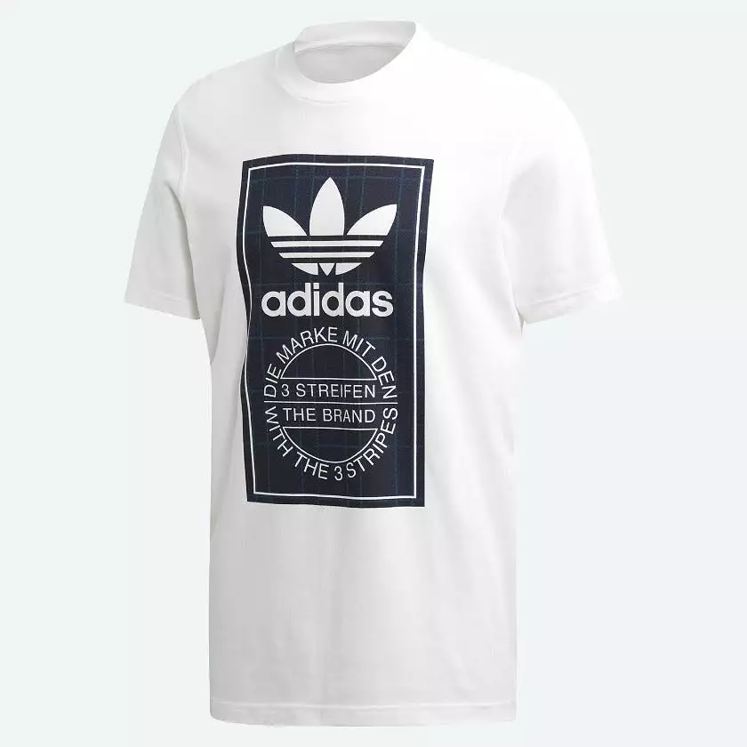 adidas Originals Men's Tartan Tongue T-Shirt ED7035