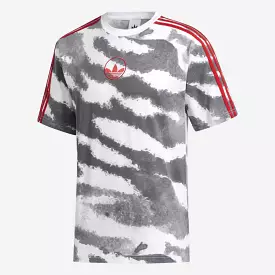 Adidas Originals Men's Zebra Print Tee Shirt - White