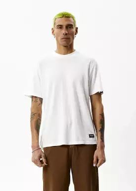 Afends Classic Hemp Retro T-Shirt White