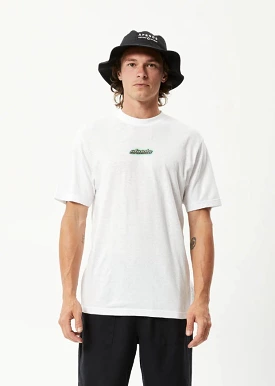 Afends Heatwave Hemp Retro T-Shirt White