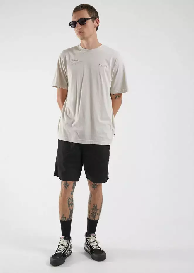 Afends Men's Positive Change Retro Fit Tee Moonbeam M204005