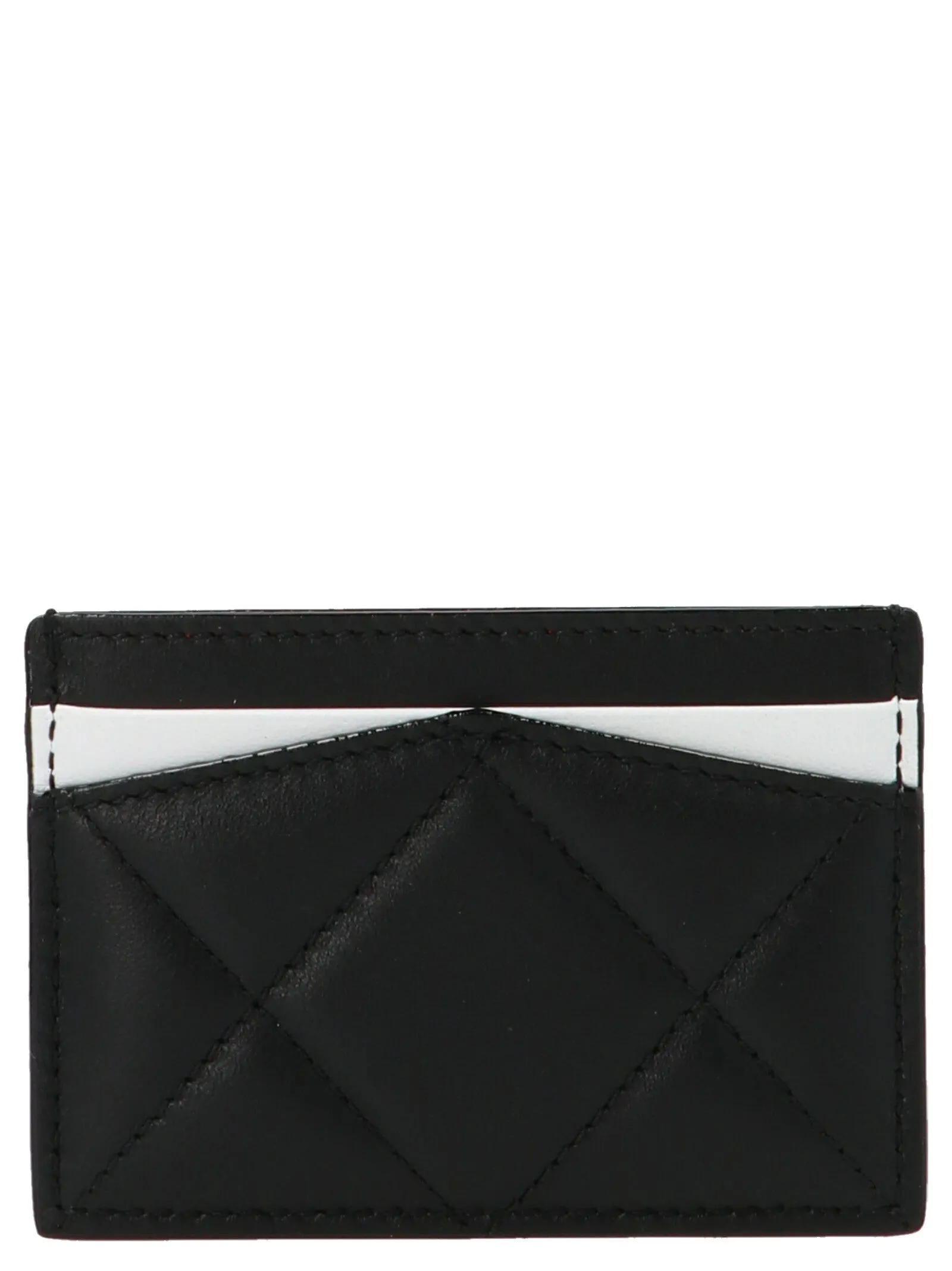 Alexander McQueen Logo Print Quilted Cardholder