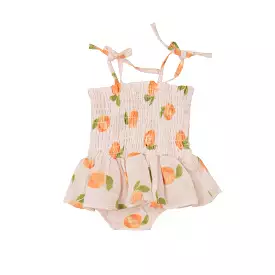 Angel Dear Smocked Bubble with Skirt - Peaches