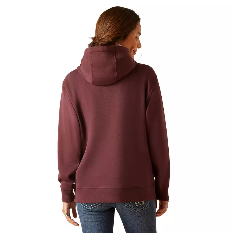 'Ariat' Women's Stories Hoodie - Clove Brown