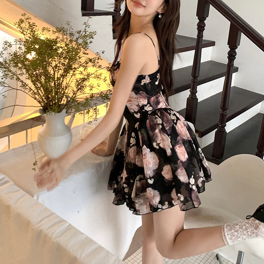 Blossom Black Dress