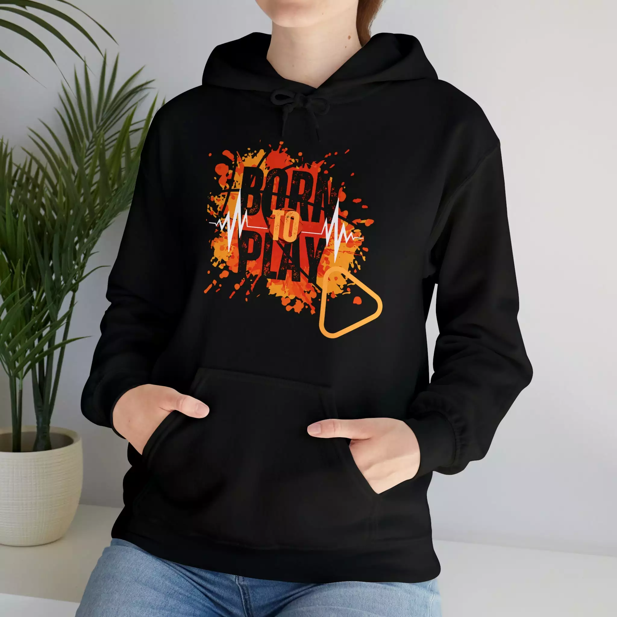 Born To play - Unisex Heavy Blend Hooded Sweatshirt