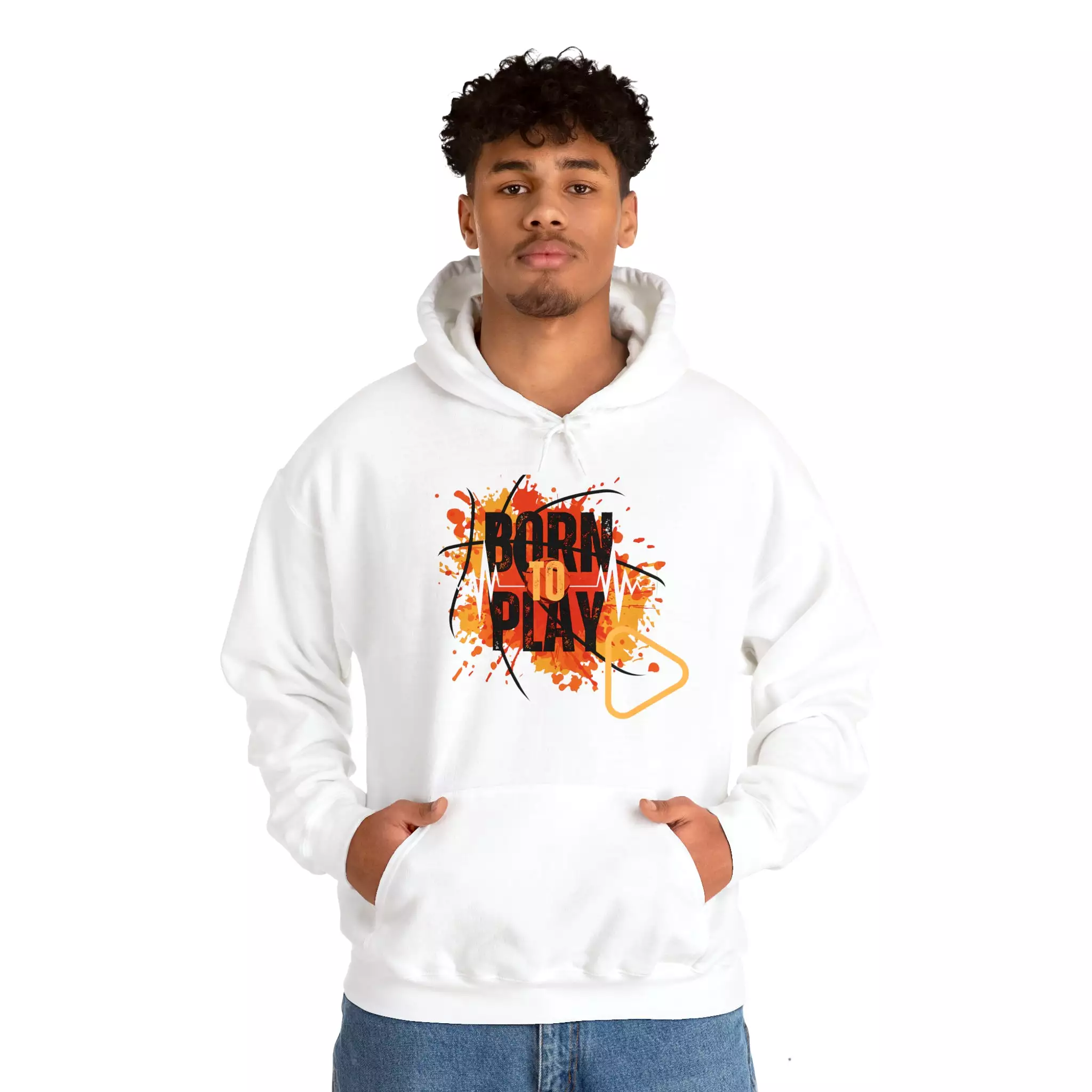 Born To play - Unisex Heavy Blend Hooded Sweatshirt