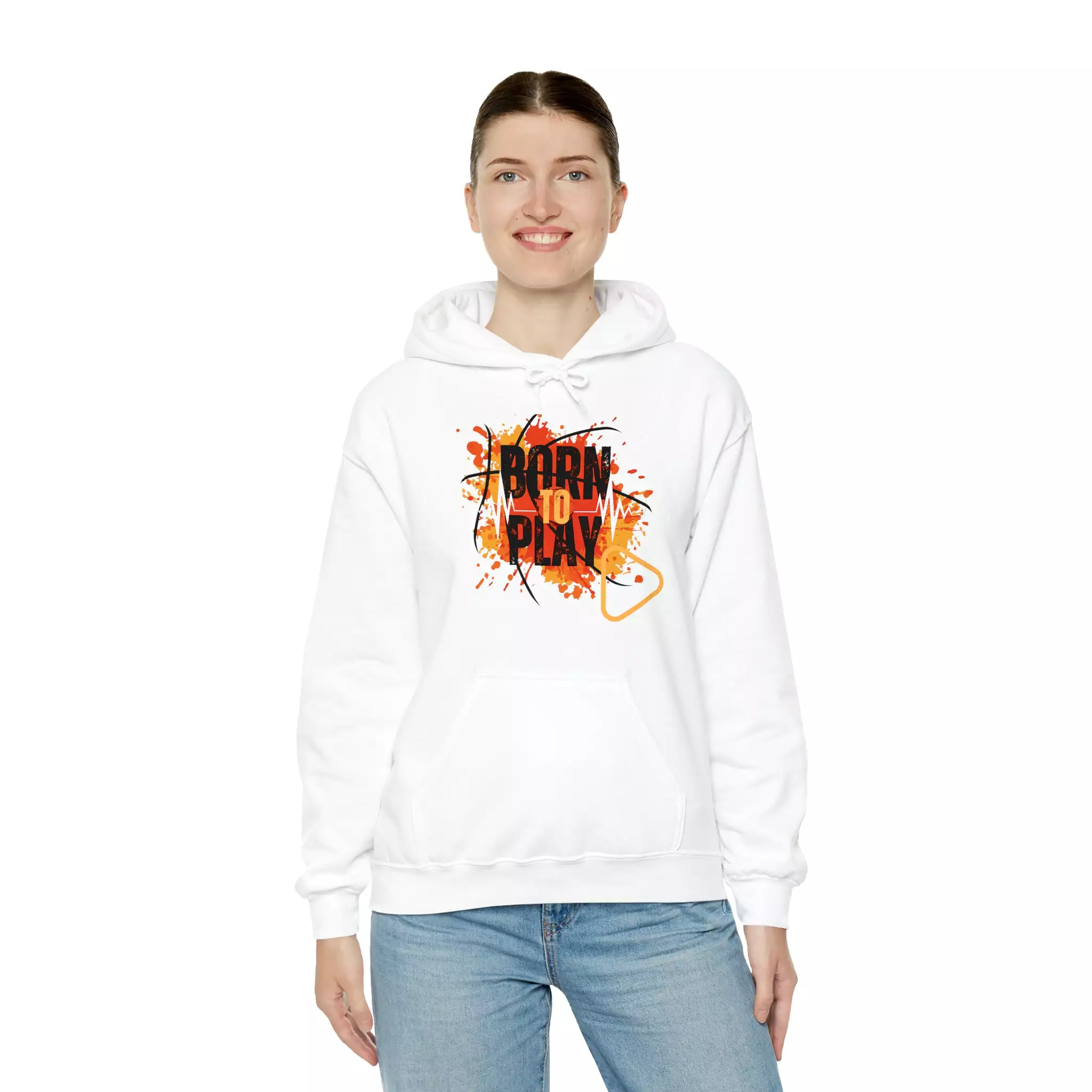 Born To play - Unisex Heavy Blend Hooded Sweatshirt