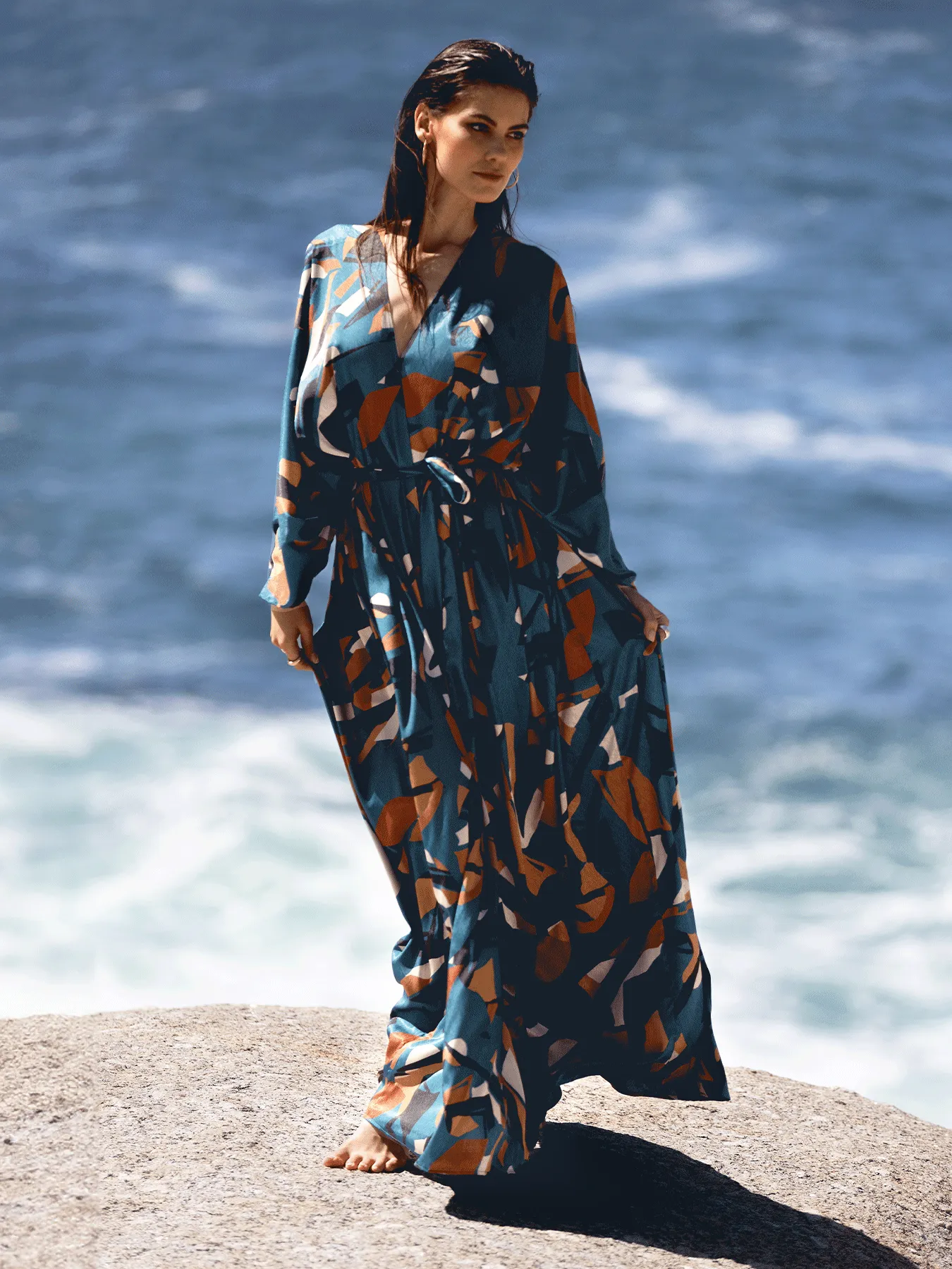 Boubou Kimono - Bwalo Teal