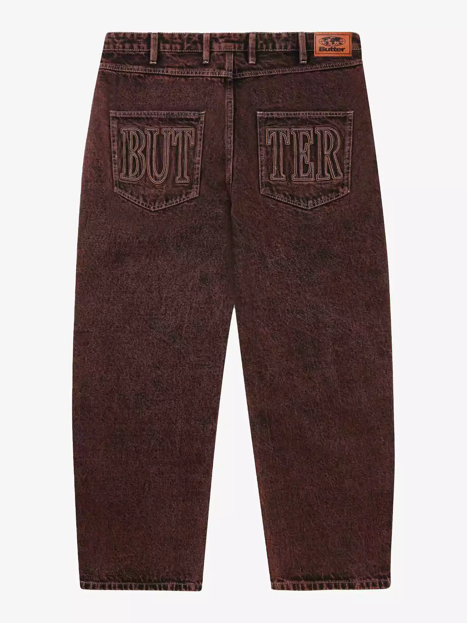 Butter Goods Applique Denim Jeans - Acid Brown