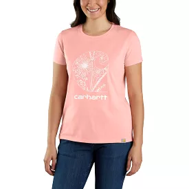 'Carhartt' Women's Lightweight Floral Graphic T-Shirt - Cherry Blossom