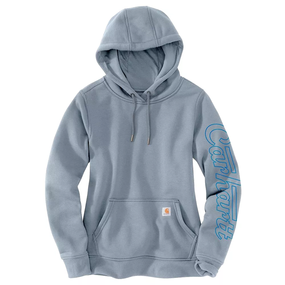 'Carhartt' Women's Rain Defender Midweight Graphic Hoodie - Neptune