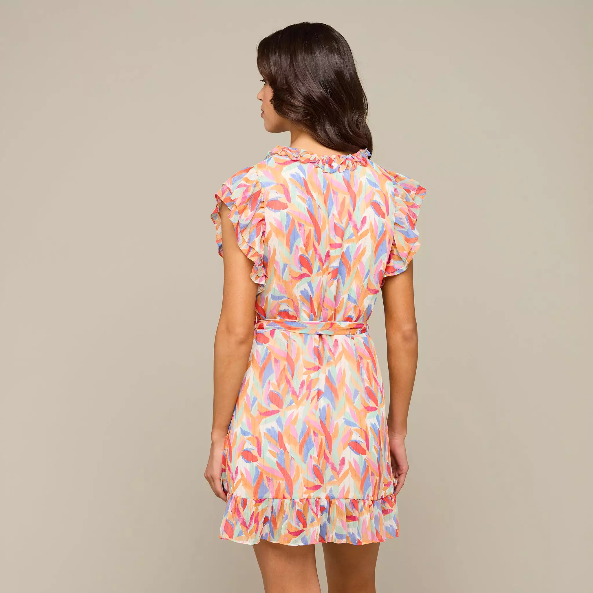 Caroline Wrap Dress :: Orange