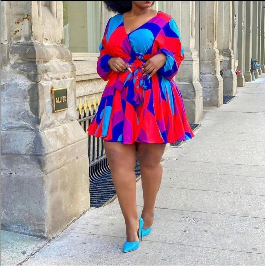 Colorful Mini Dress