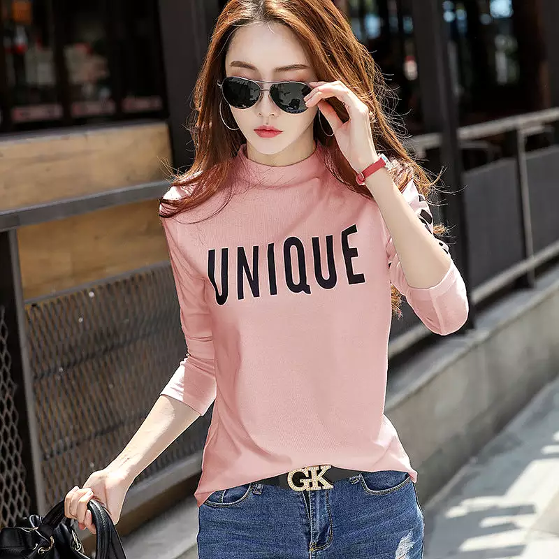 Cotton bottoming women's long-sleeved t-shirt