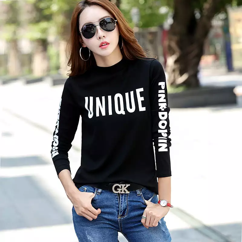 Cotton bottoming women's long-sleeved t-shirt