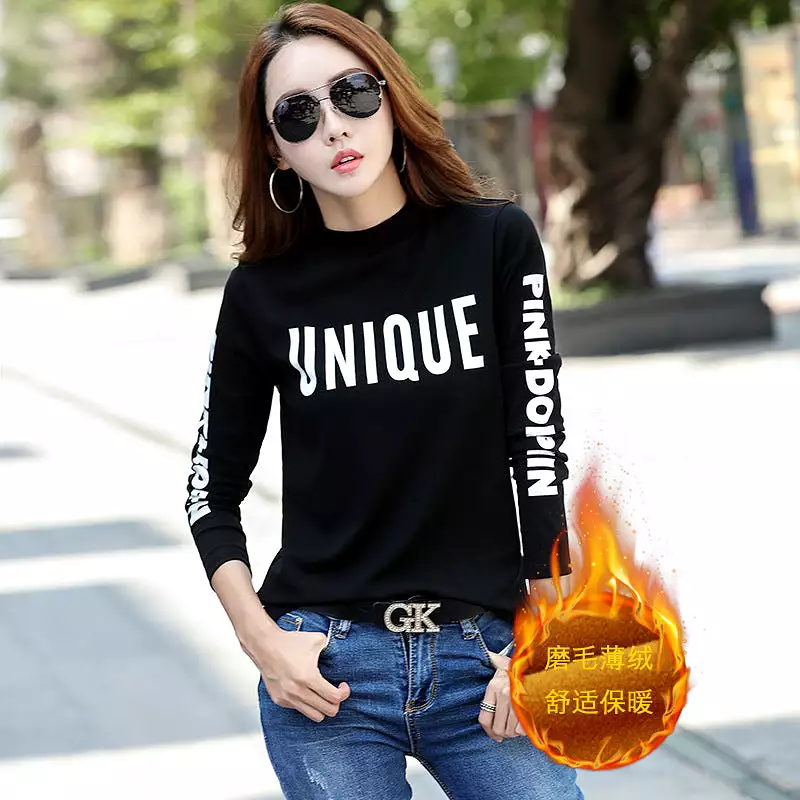 Cotton bottoming women's long-sleeved t-shirt