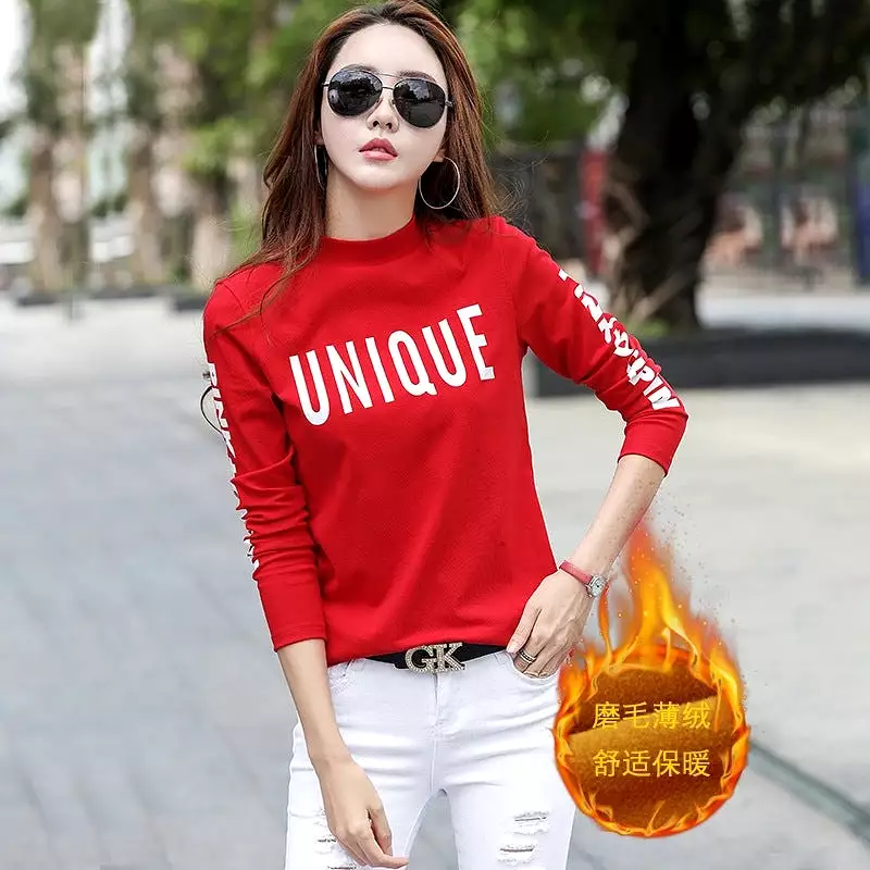 Cotton bottoming women's long-sleeved t-shirt