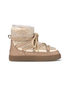 Curly Rock Beige Winter Boots | Inuikii Luxury Footwear