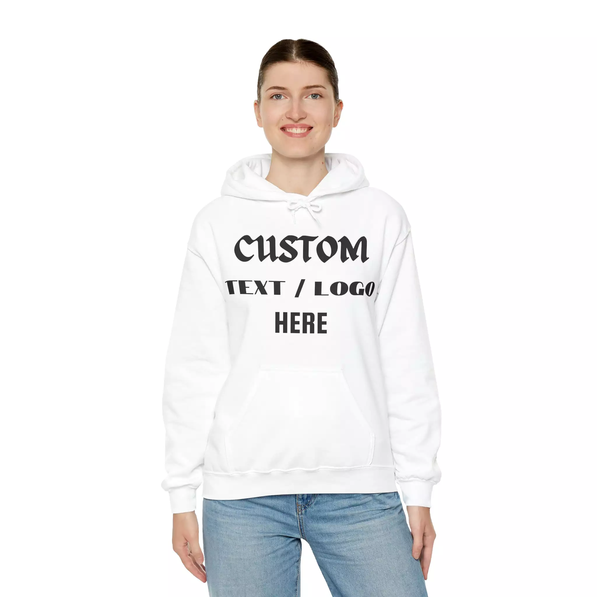 Custom Text Hoodie, Personalized Text Hoodie, Your Design, Your Photo Hoodie, Personalized Gift, Add Your Own Text, Custom Logo 