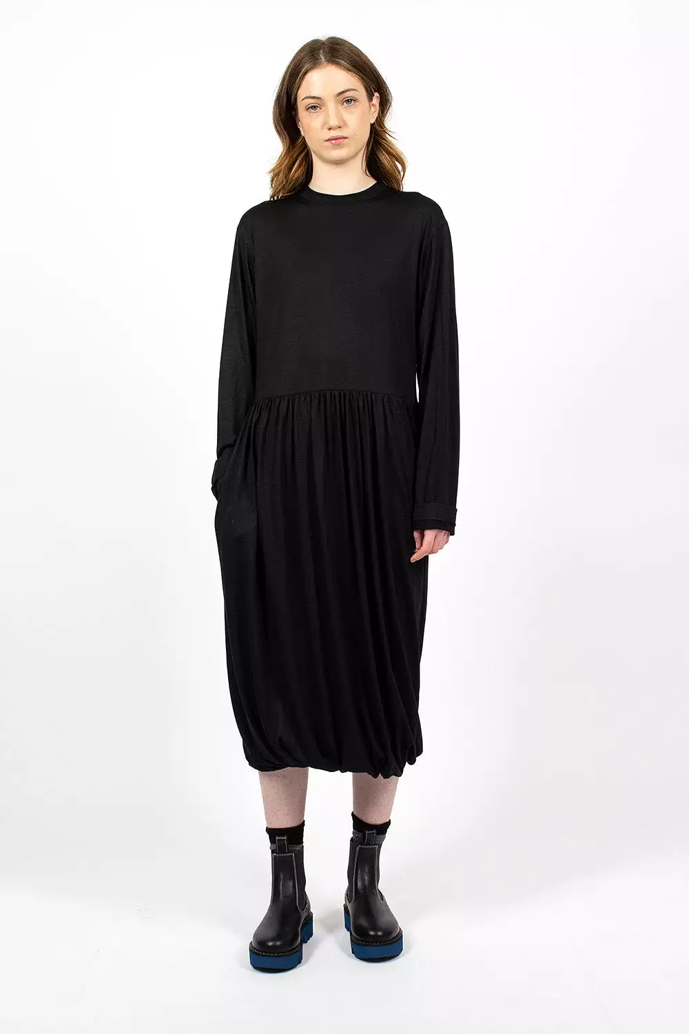 Demure Dress Black