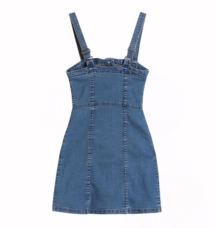 Denim Button-Up Dress