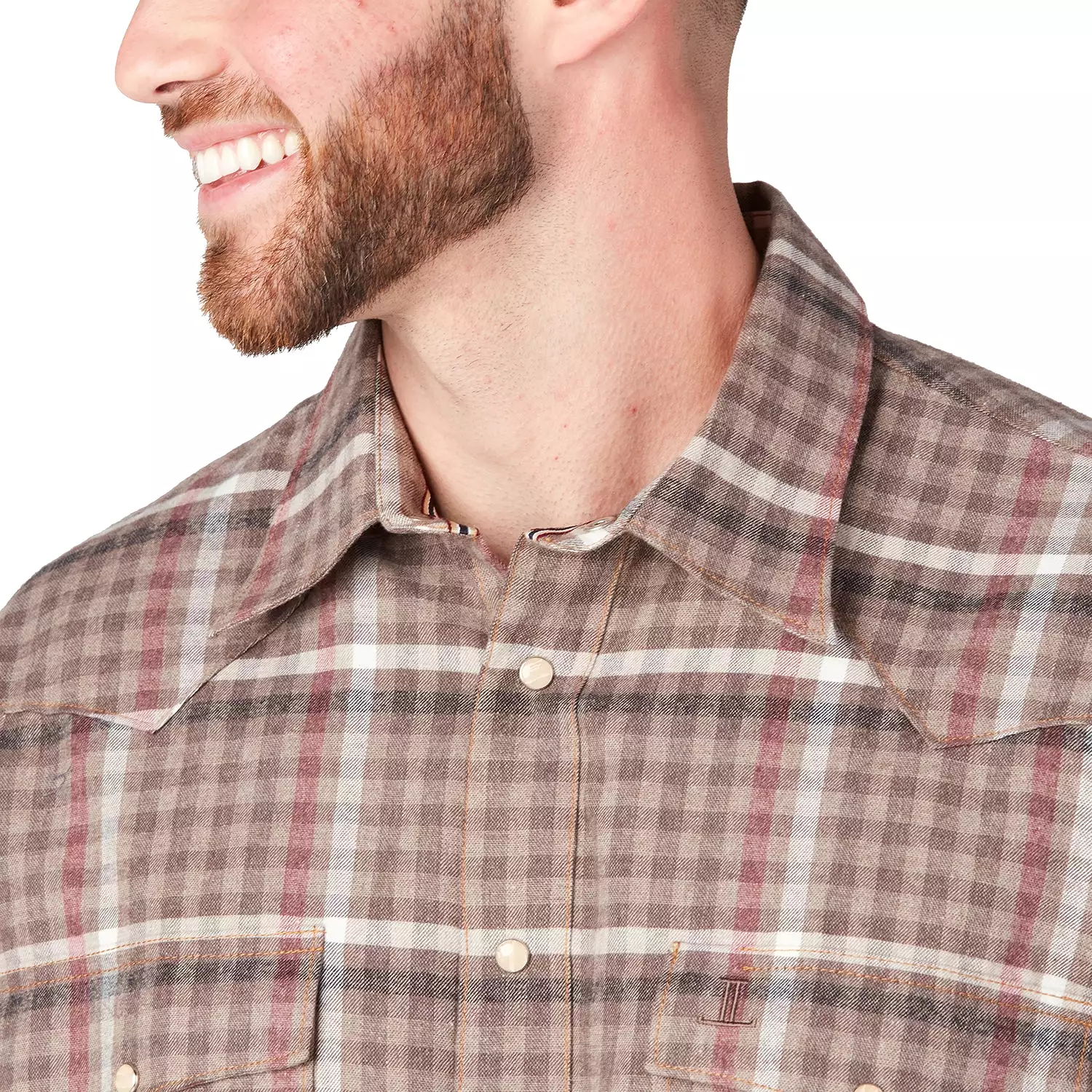 Denver Flannel:: Brown/Burgundy