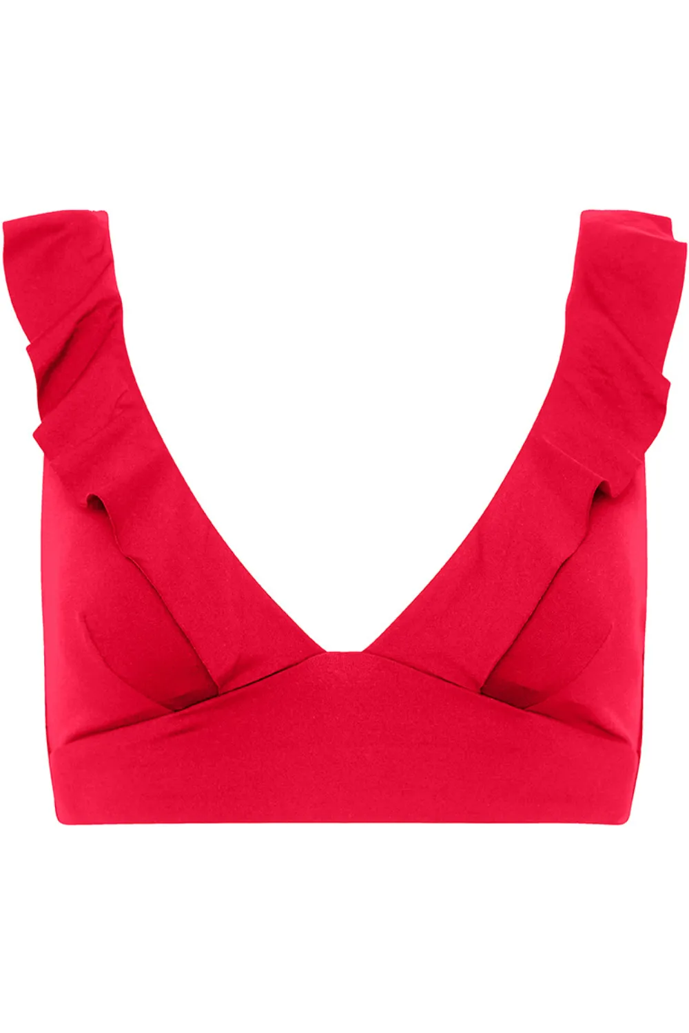 Eco Essentials Frill Bikini Top