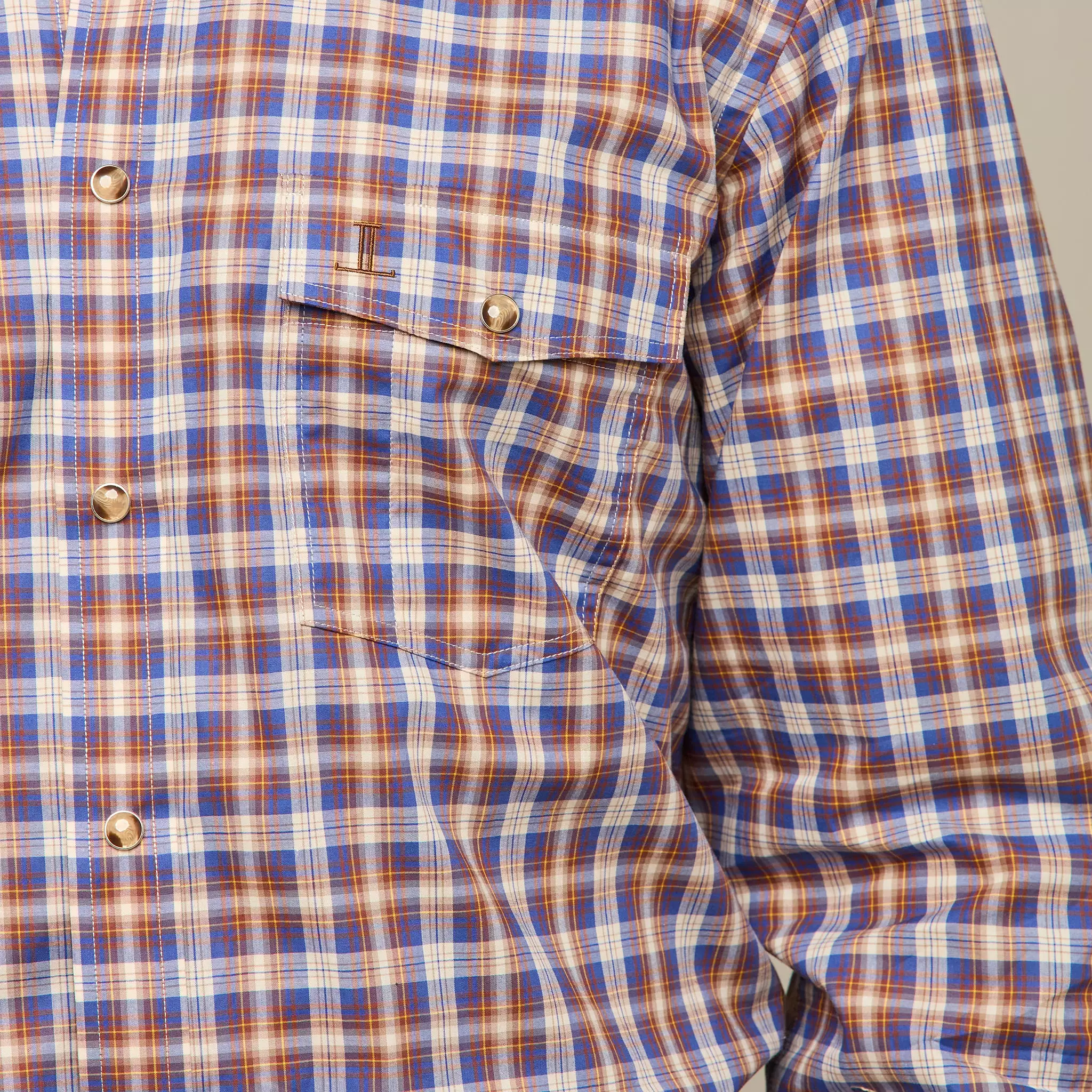 El Paso Plaids :: Blue/Brown Plaid