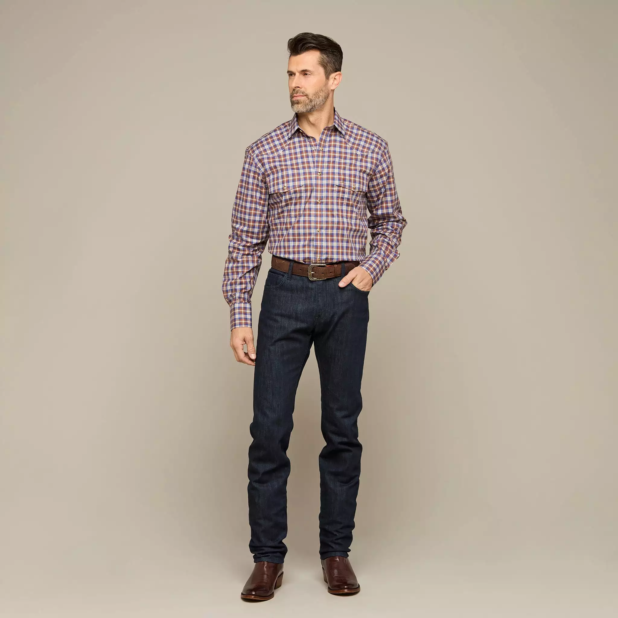 El Paso Plaids :: Blue/Brown Plaid