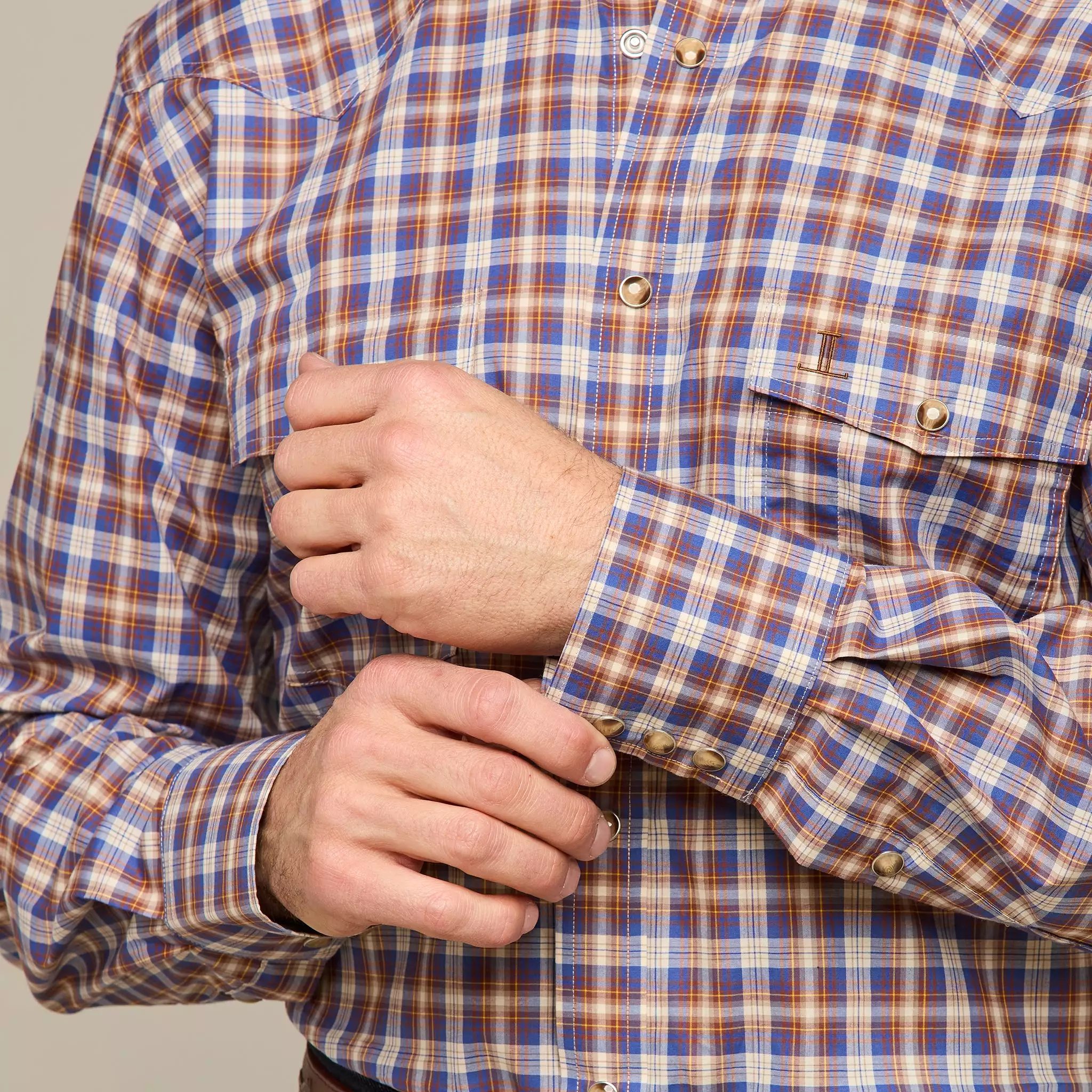 El Paso Plaids :: Blue/Brown Plaid