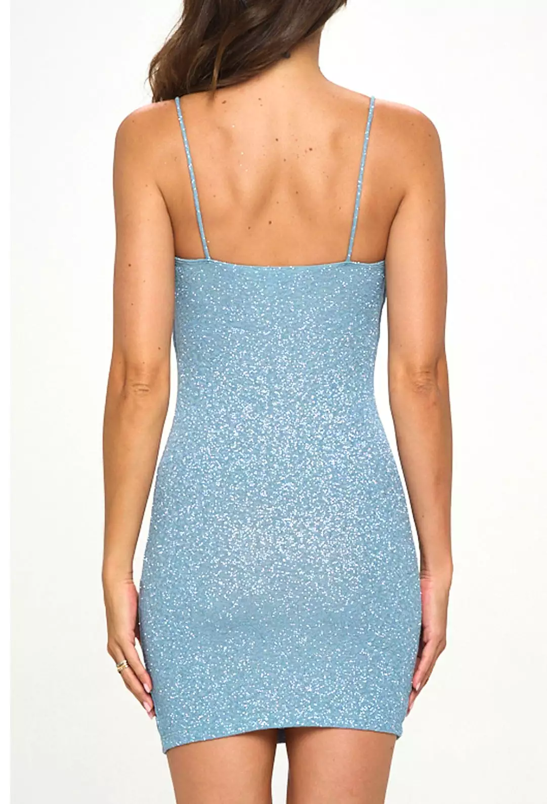 France blue glitter dress