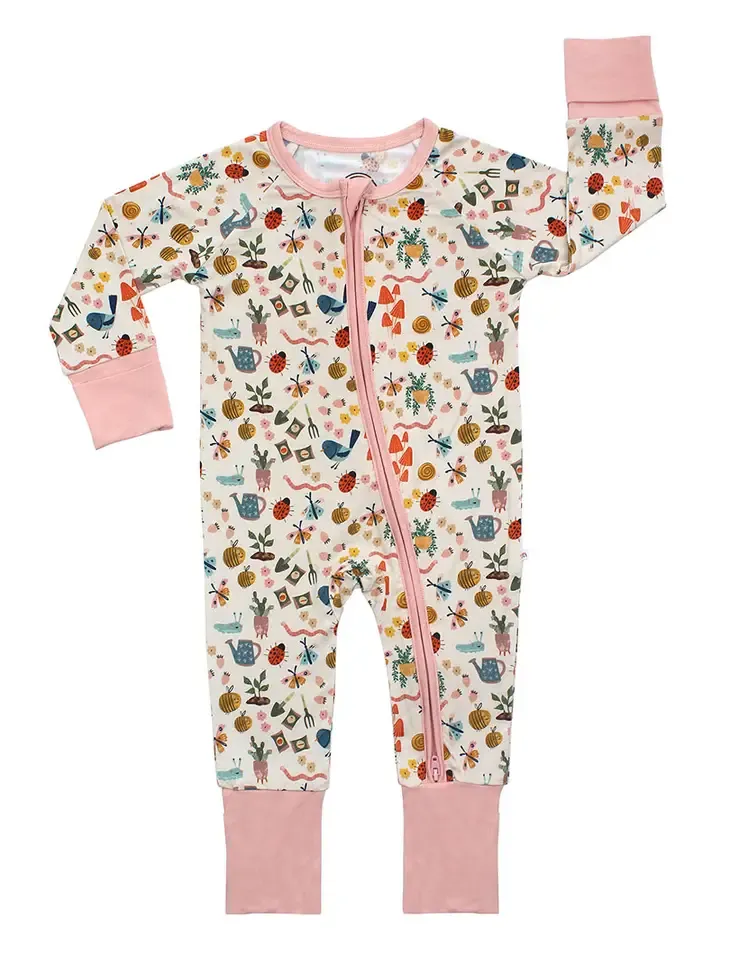 Garden Friends (Bugs & Ladybugs) Bamboo Convertible Romper PJ