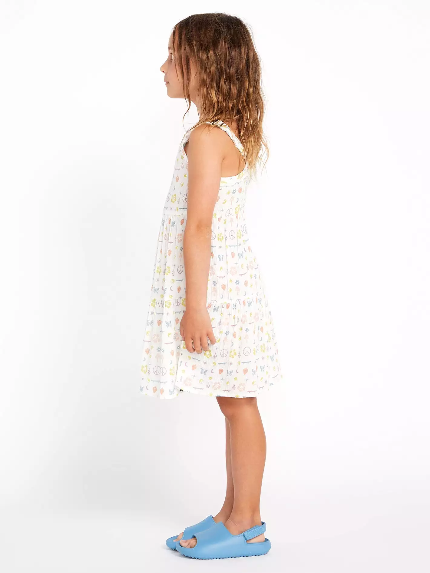 Girls Stickerbook Dress - Star White