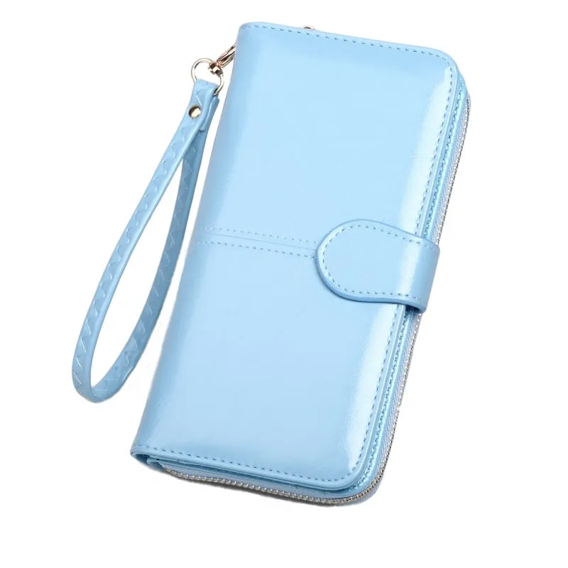 Haute Edition Women's Full Zip Wallet & Phone Holder With Wrist Strap