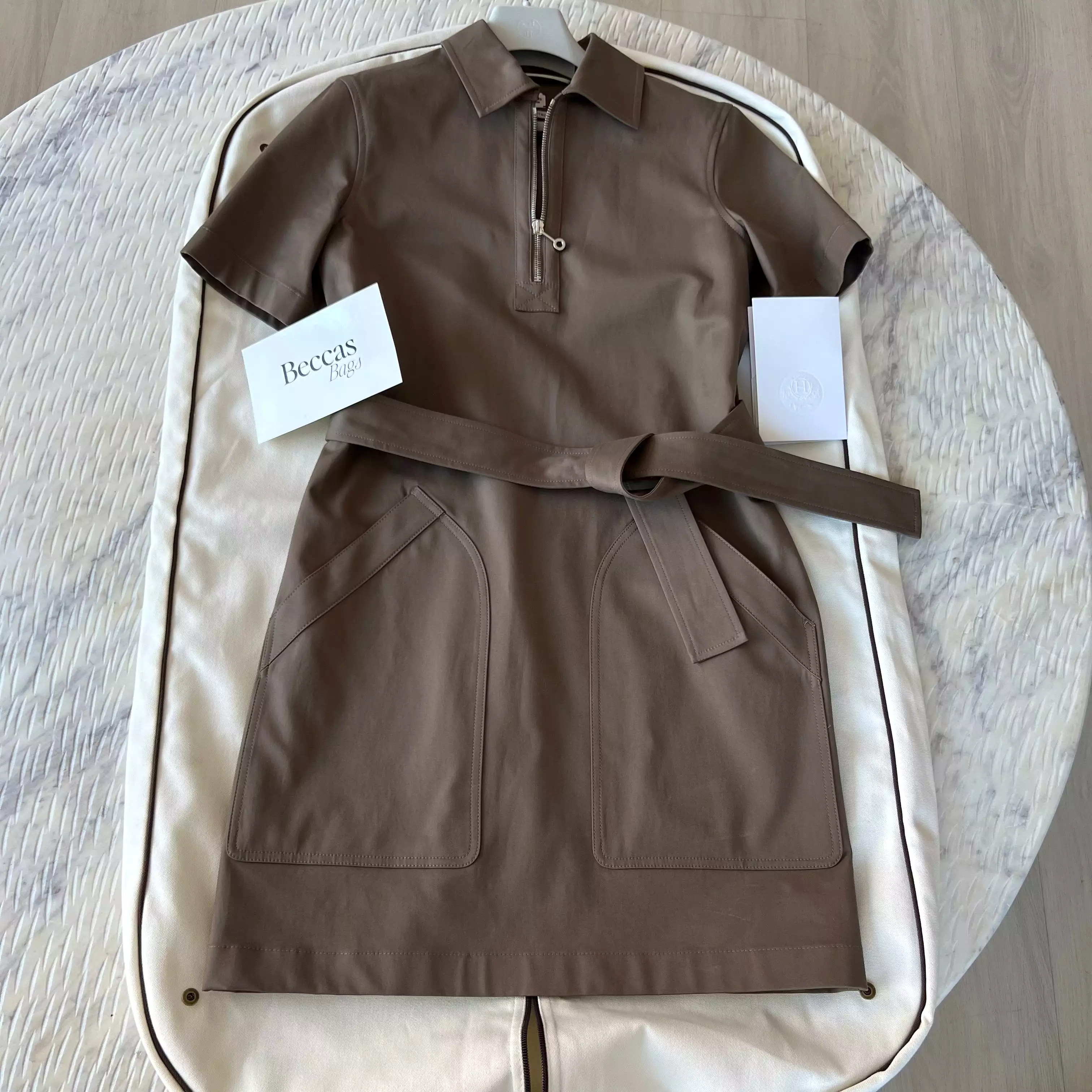 Hermes Belted Dress