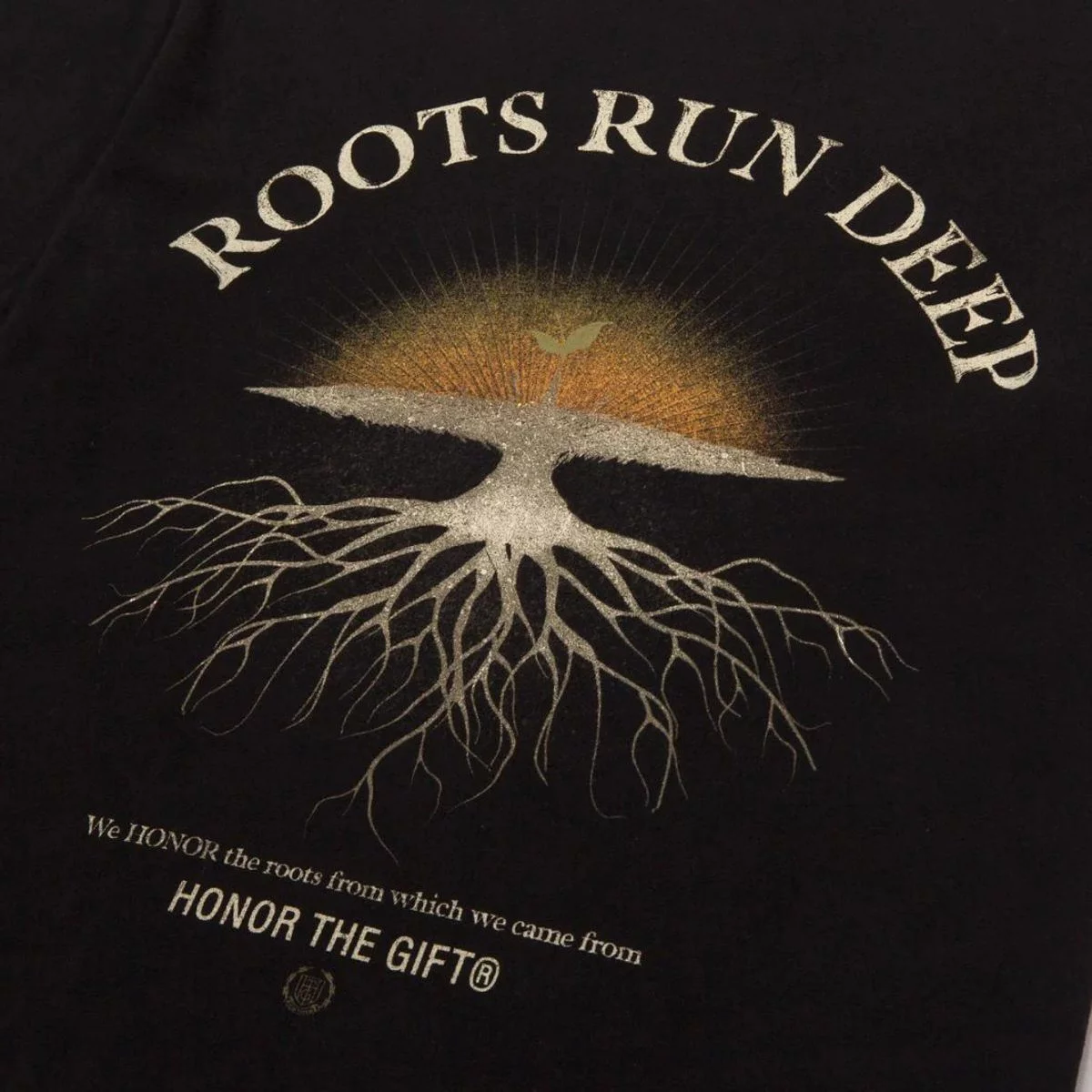 Honor The Gift Roots Run Deep Black T-Shirt