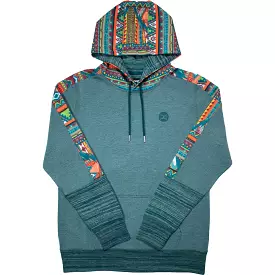 'Hooey' Women's Canyon Pattern Hoody - Teal