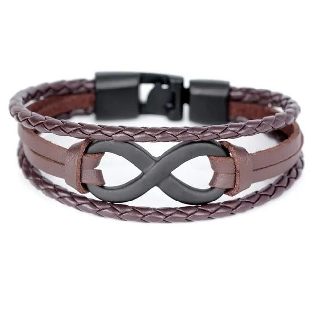 Infinity Charm Bracelet Bangle Classic Buckle friendship