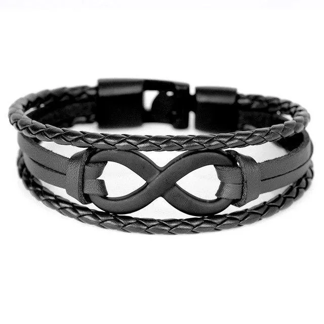 Infinity Charm Bracelet Bangle Classic Buckle friendship