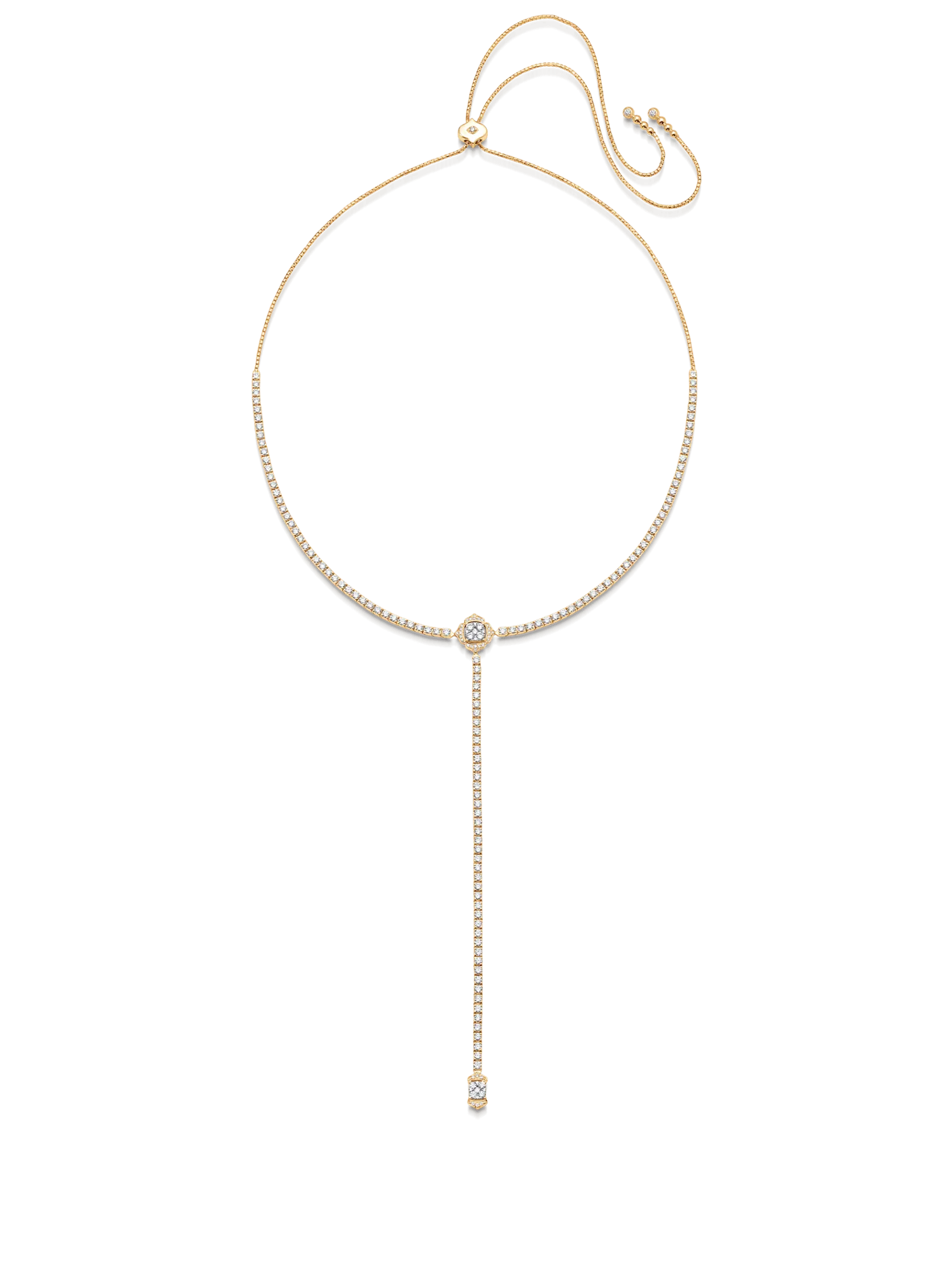 Leela Lariat Diamond Bolo Necklace