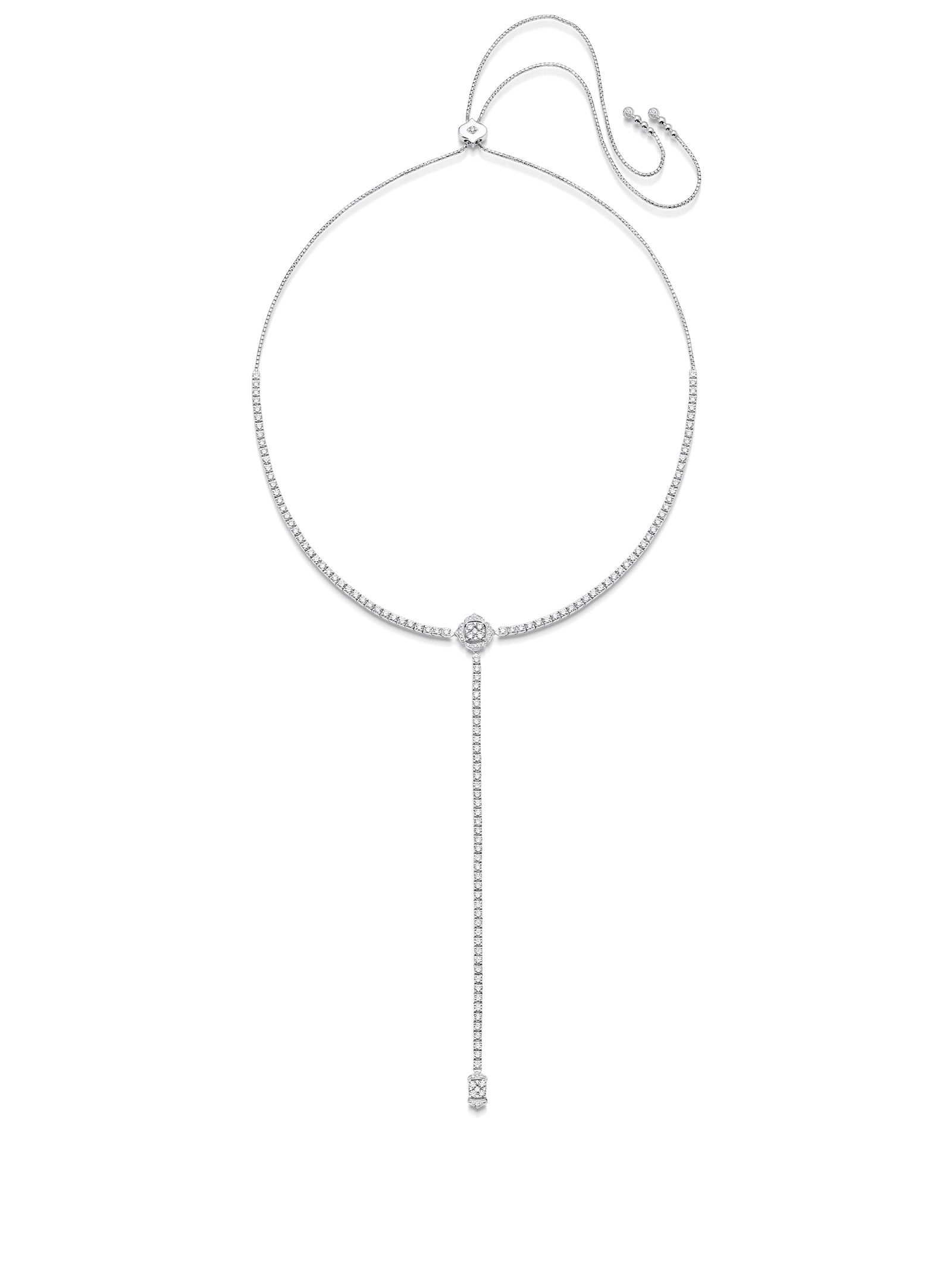 Leela Lariat Diamond Bolo Necklace