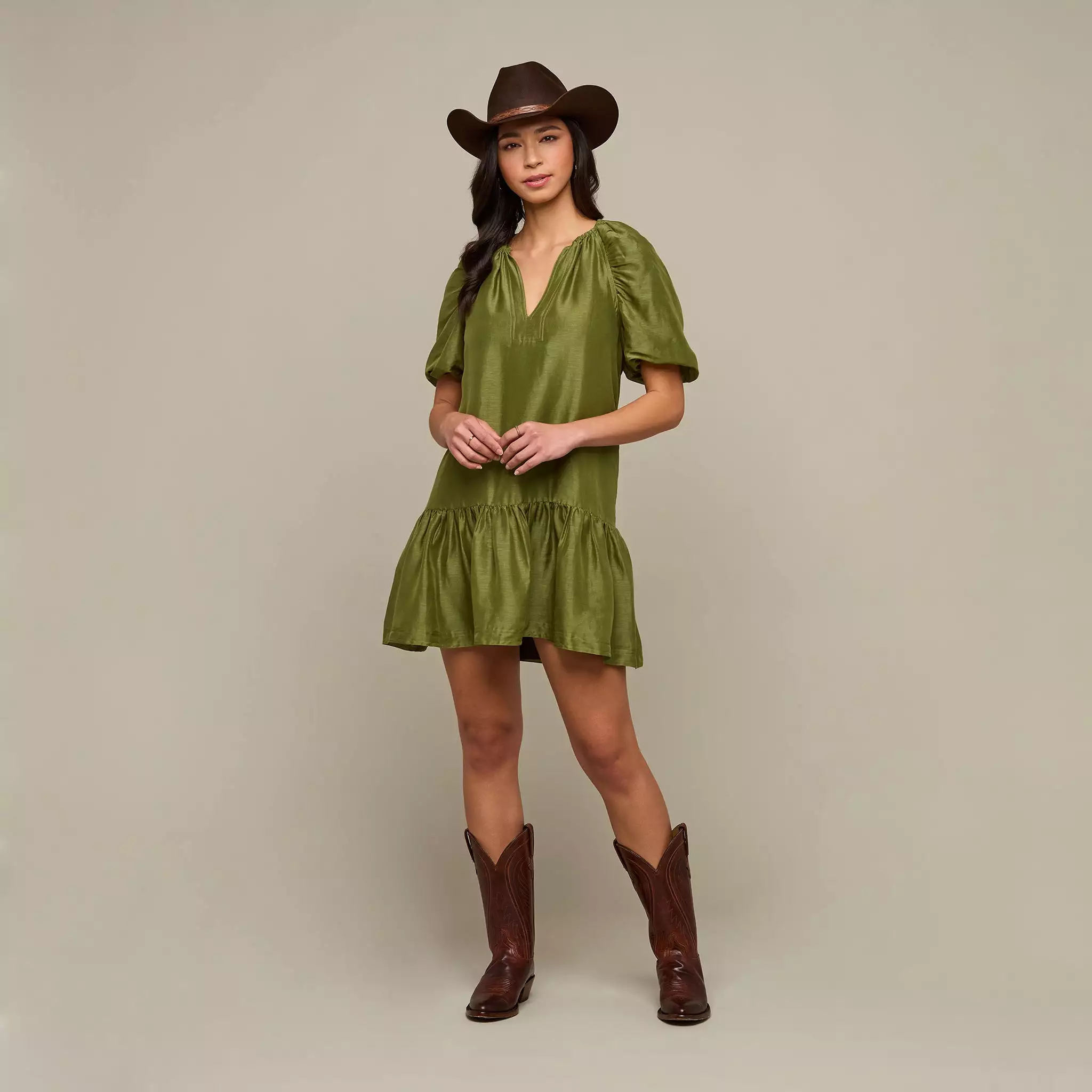 Lucchese Greta Dress :: Olive