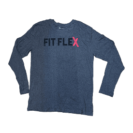 Men's  Badger Sport •Performance Fit Flex•  Long Sleeve Tee Gray - Large