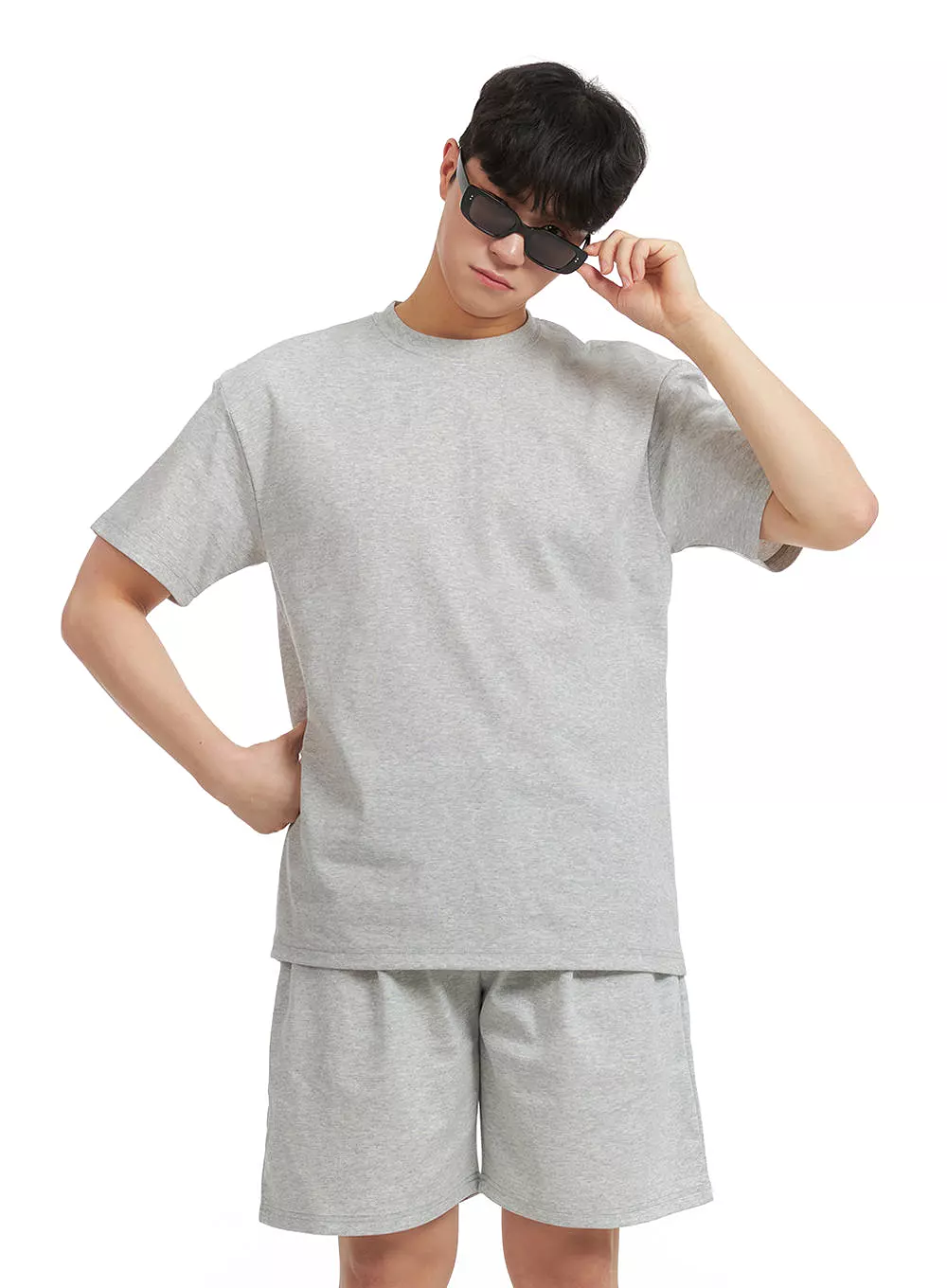 Men's Basic Cotton Round Neck T-Shirt IA402