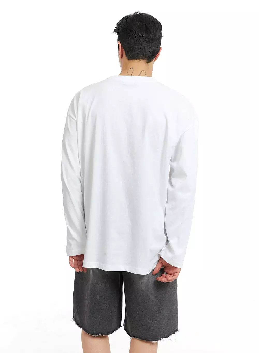 Men's Cotton Graphic Long Sleeve T-Shirt IA401