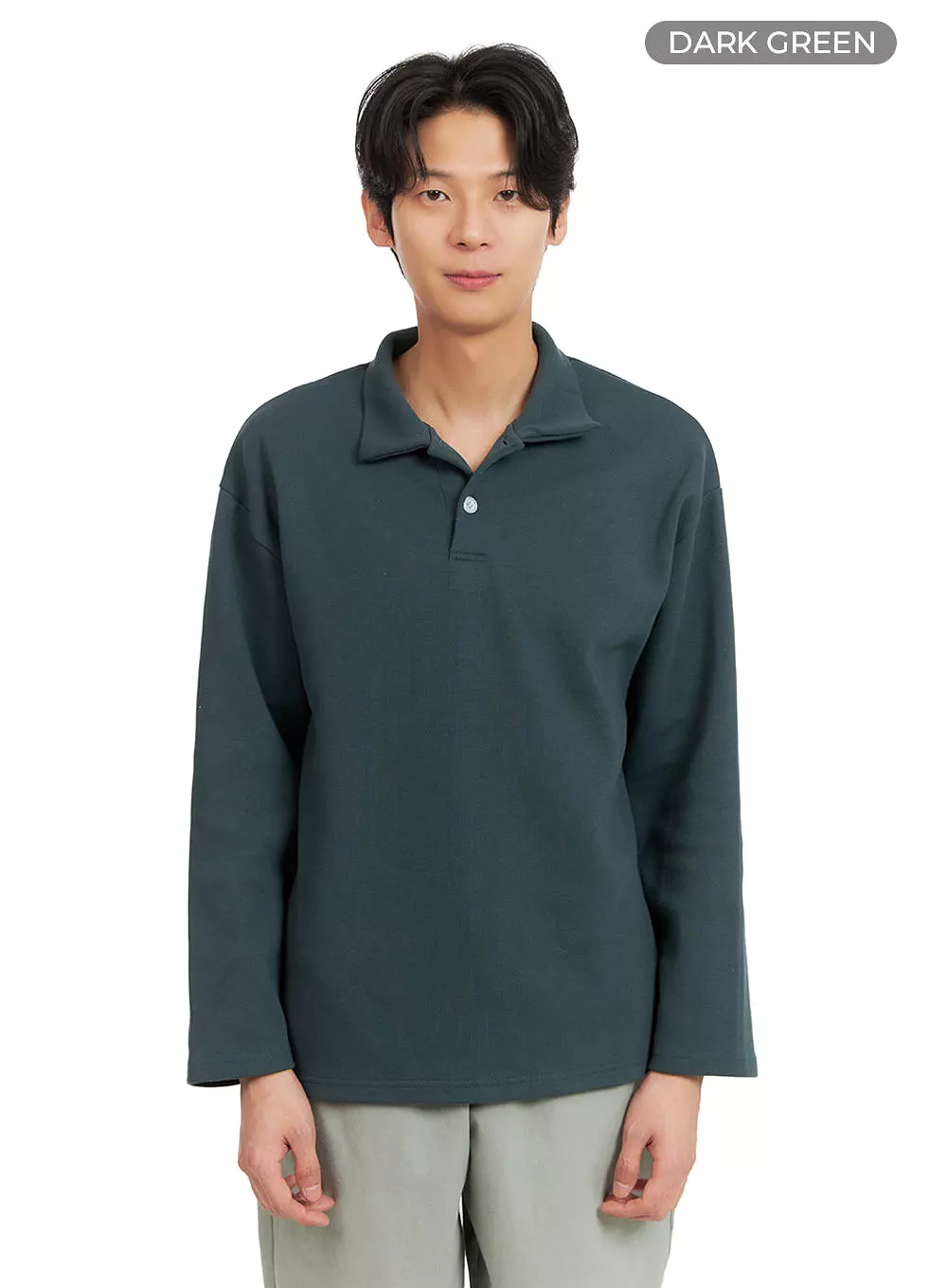 Men's Long Sleeve Polo Shirt IA402