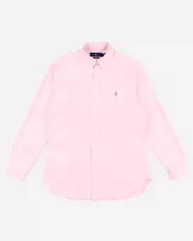 Men's Ralph Lauren Pink Checked Button Up Shirt - M