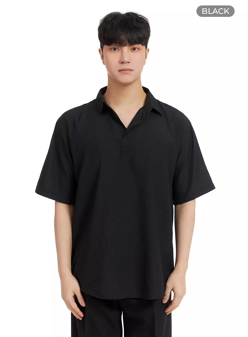 Men's Solid Collar Shirt IA402