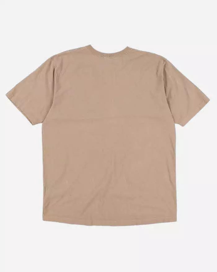 Men's Tan Carhartt Logo Pocket T shirt - L